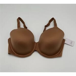 Auden Bra Superstar Lightly Lined Full Coverage T-Shirt Bra Brown New Size 40DDD